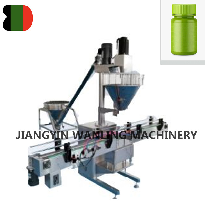 Semi Auto tea pulveris implens machina